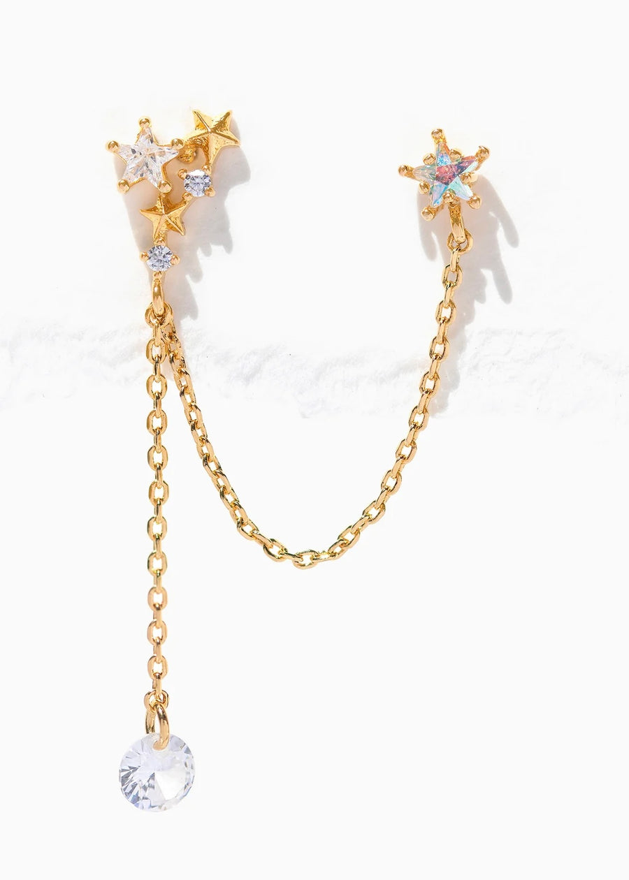 Star Crossed Double Earrings