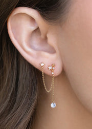 Star Crossed Double Earrings