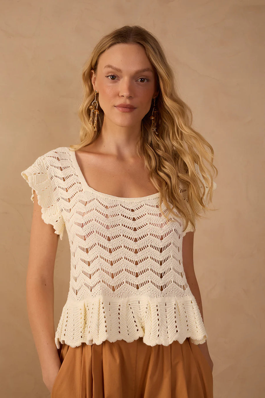 Shell Crochet Top