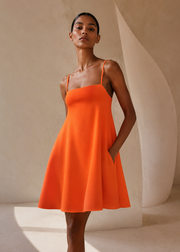 Flared Mini Dress