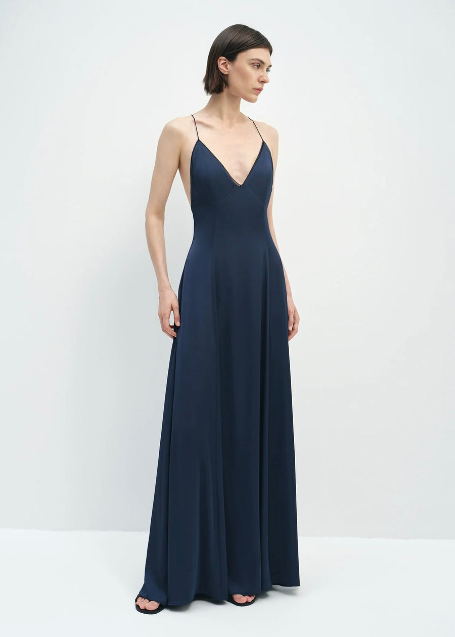 Amelie V-Cami Satin Dress