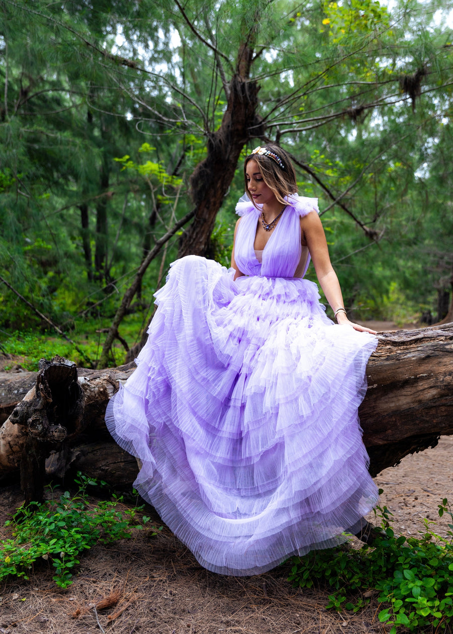 sabrina purple dress Sabrina Satin Midi Dress - Lilac