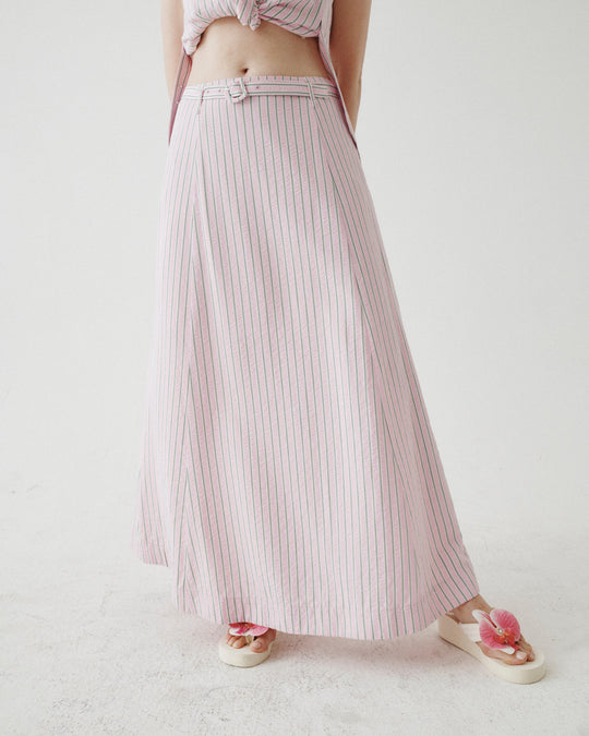 Nina Maxi Skirt - Pink / M
