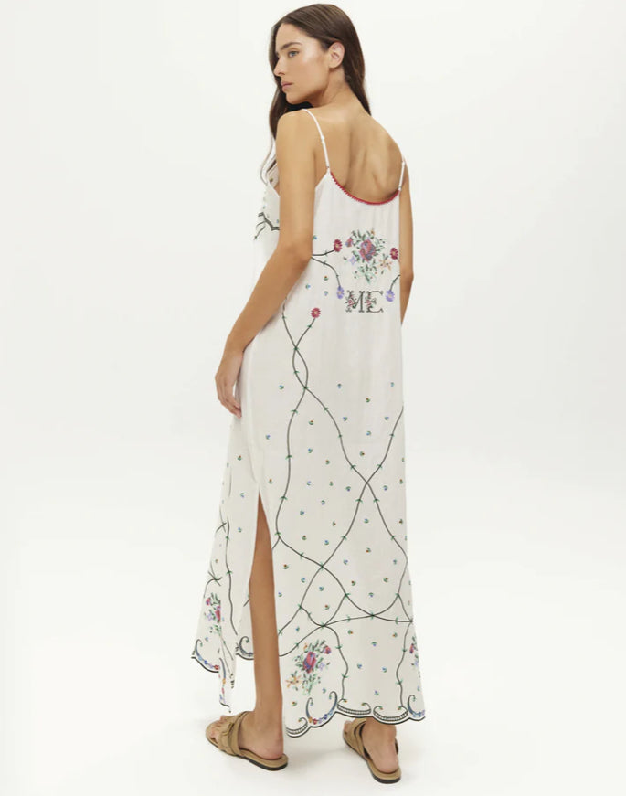 Lauren Embroidered Dress - M