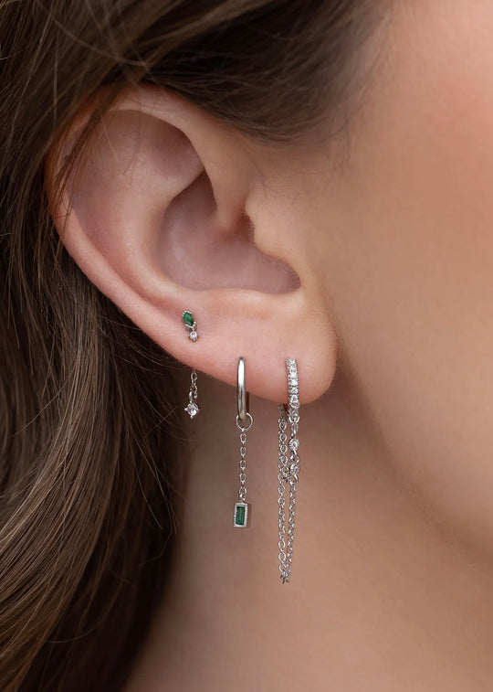 Emerald Earring Set