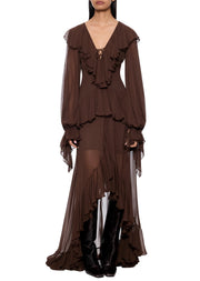 Kona Maxi Dress - Chocolate / 4
