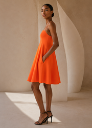 Flared Mini Dress