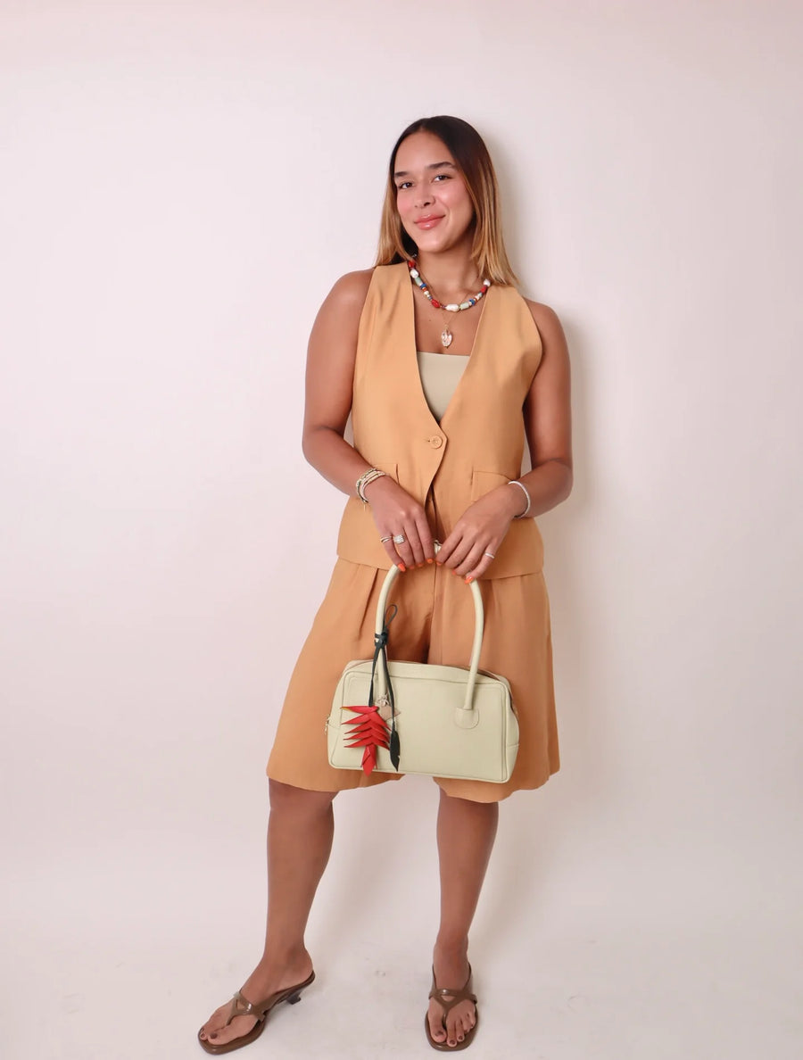 Pleated Bermuda Shorts