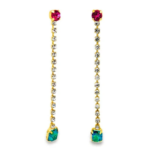 Ear Drop Gem Earrings