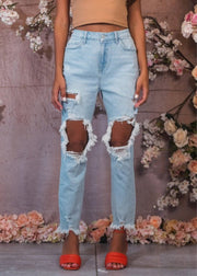 Ashley High Rise Mom Jeans