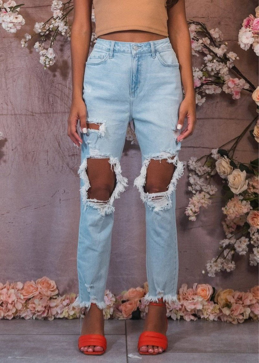 Ashley High Rise Mom Jeans