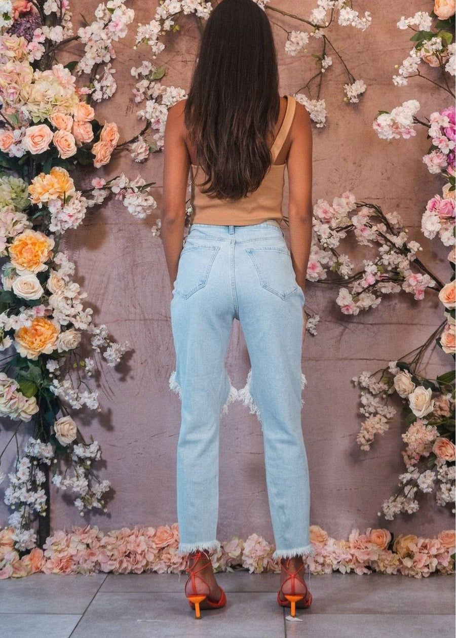 Ashley High Rise Mom Jeans